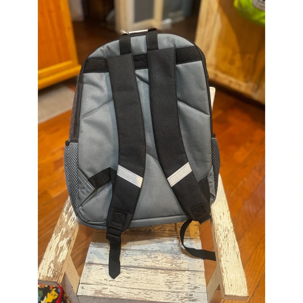 Pokemon Pikachu Kids Backpack Bioworld Gray Black Reflective Safety School Bag